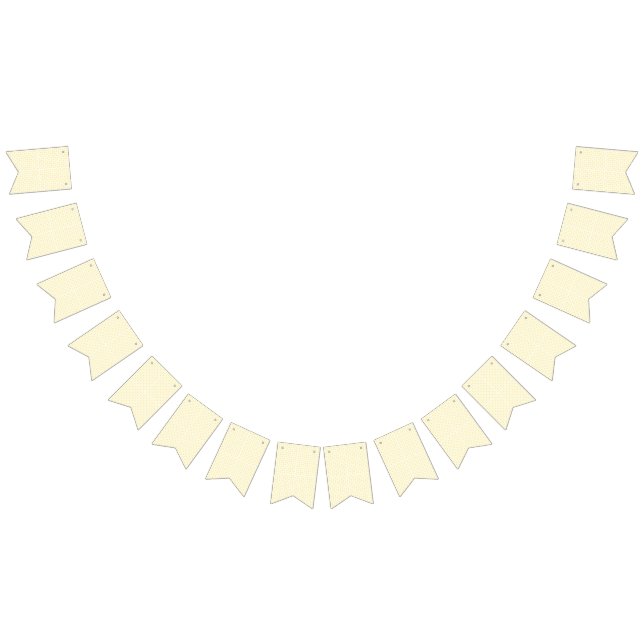 a yellow and white background with small circles bunting  (All)