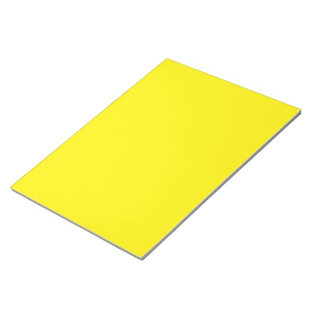 a yellow background with a black border notepad (Angled)