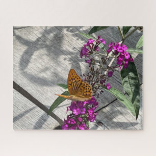 A yellow butterfly jigsaw puzzle