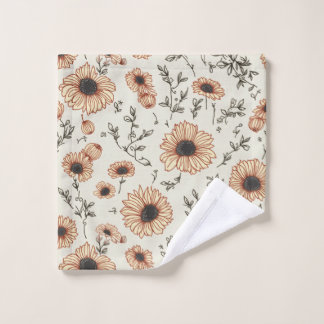 a yellow flower towel