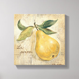 A Yellow Pear Canvas Print