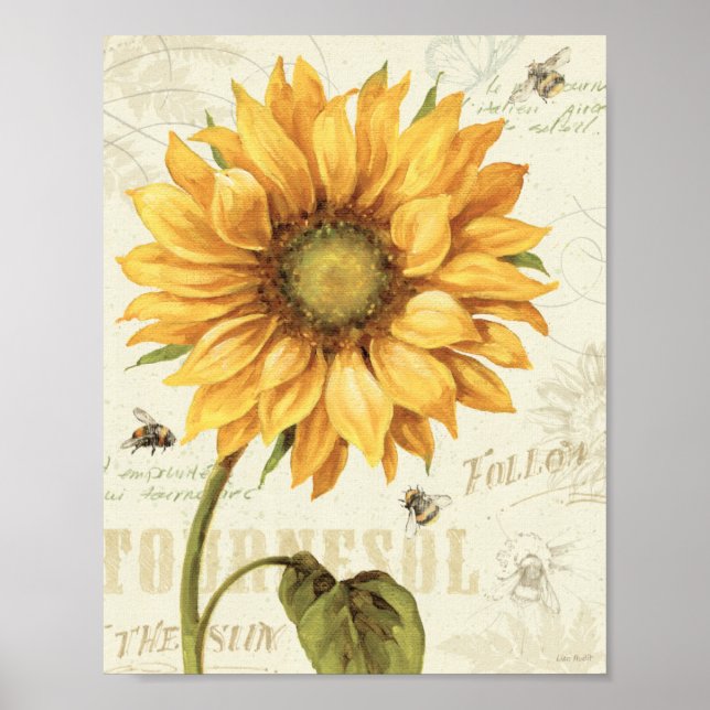 A Yellow Sunflower Poster (Front)