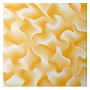 A yellow & white groovy modern tiles design