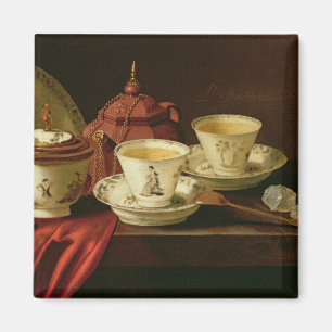 A Yixing Teapot and Chinese Porcelain Tete-a-Tete Magnet
