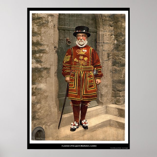 A yoeman of the guard (Beefeater), London, England Poster (Front)