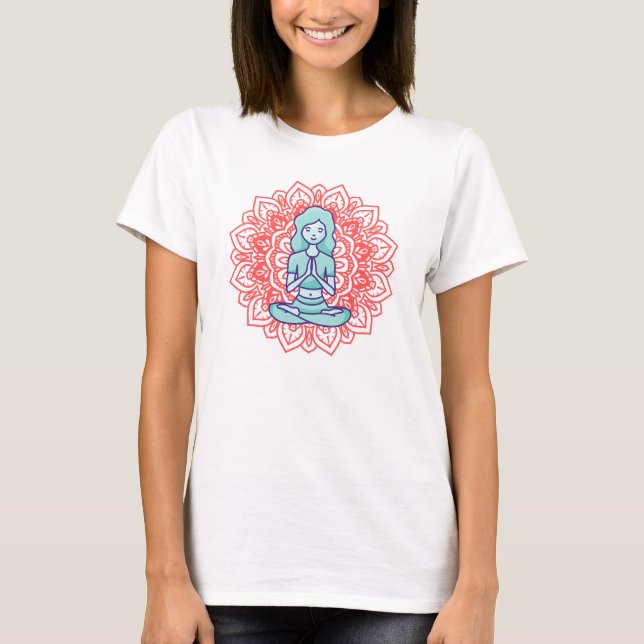 A yoga girl meditation T-Shirt (Front)