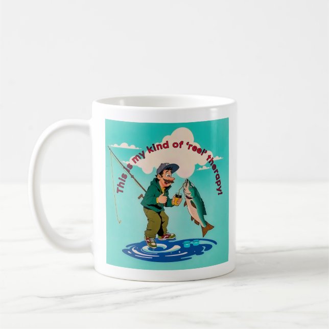  A Young Angler's Triumph Coffee Mug (Left)