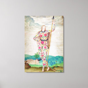 A Young Daughter of the Picts, c.1585 (w/c and gou Canvas Print