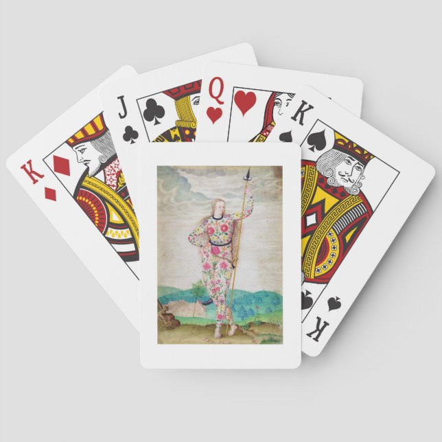 A Young Daughter of the Picts, c.1585 (w/c and gou Playing Cards (Back)