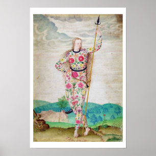 A Young Daughter of the Picts, c.1585 (w/c and gou Poster
