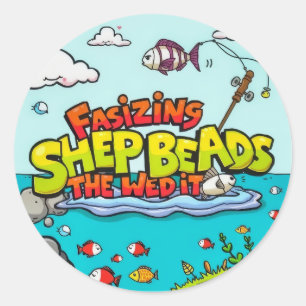 A Young Fisherman's Adventure Classic Round Sticker