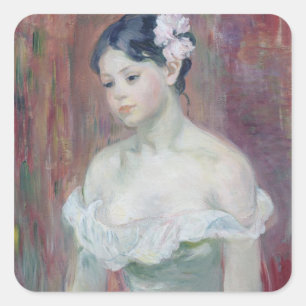 A Young Girl, 1893 Square Sticker