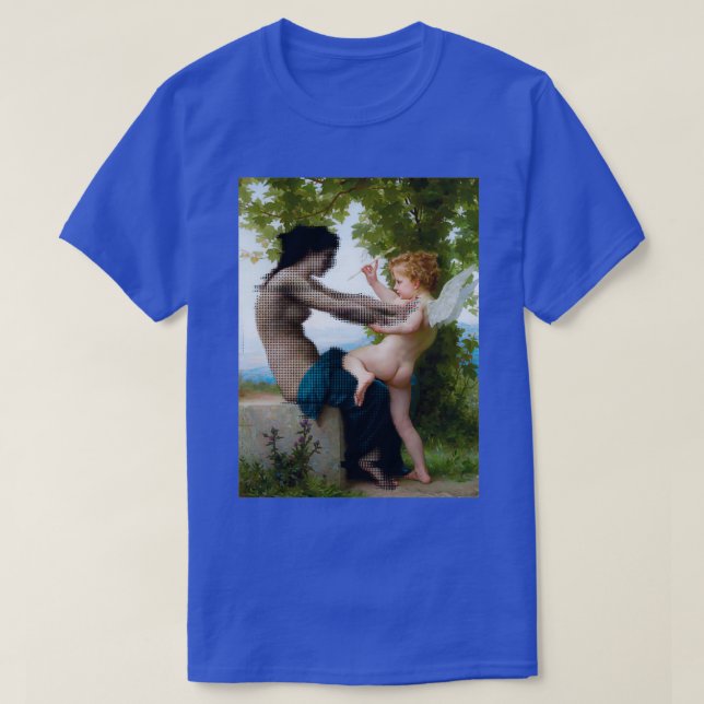 A Young Girl Defending Herself against Eros Newspr T-Shirt (Design Front)