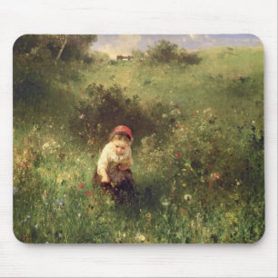 A Young Girl in a Field Mouse Mat