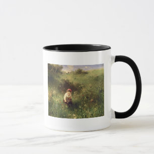 A Young Girl in a Field Mug