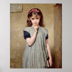 A Young Girl in the Classroom, 1876 (oil on canvas Poster
