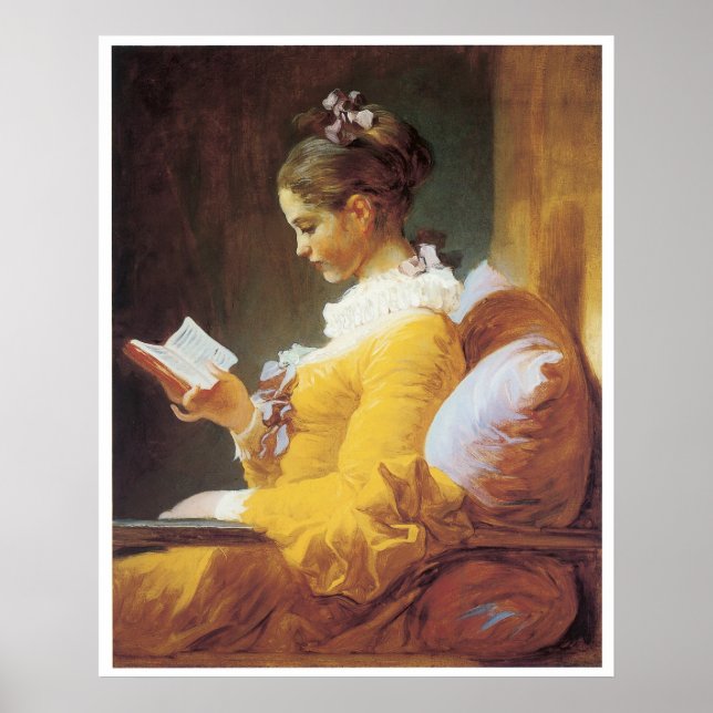 A Young Girl Reading, 1776 Jean-Honore Fragonard Poster (Front)