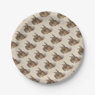 A Young Hare Paper Plate
