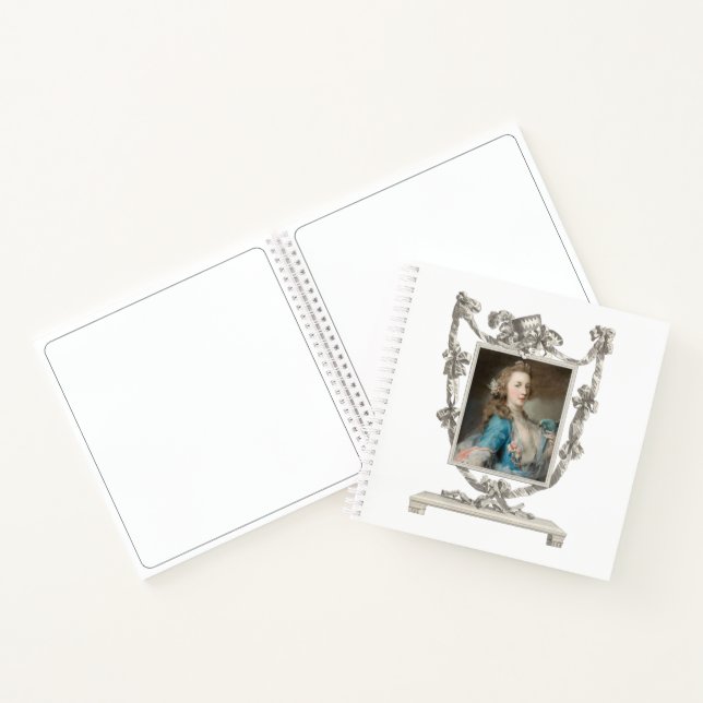 A Young Lady with a Parrot Sketch Notebook (Inside)