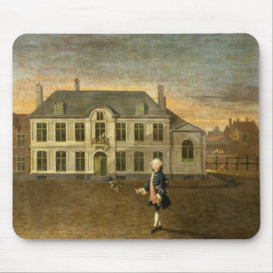 A Young Nobleman Standing before a Mansion (see al Mouse Mat