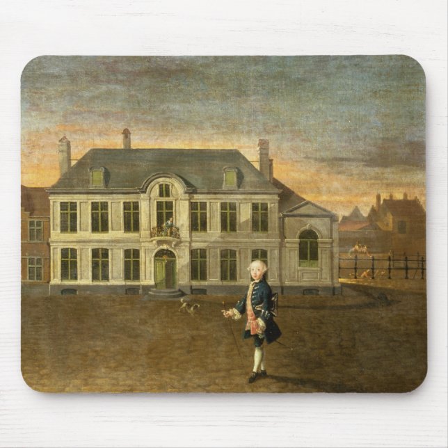 A Young Nobleman Standing before a Mansion (see al Mouse Mat (Front)