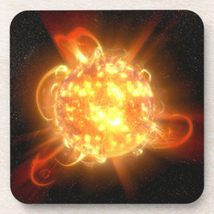 A Young Red Dwarf Coaster