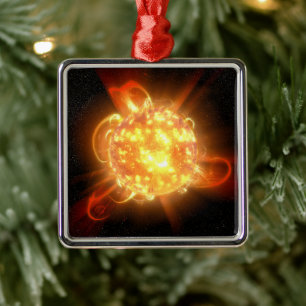 A Young Red Dwarf Metal Tree Decoration