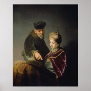 A Young Scholar and His Tutor - Rembrandt - c1629 Poster