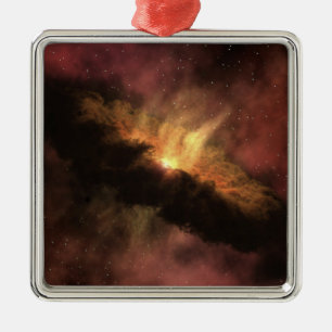 A young star metal tree decoration