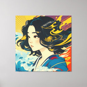 A Young Vietnamese Woman Canvas Print