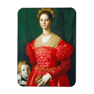 A Young Woman and Her Little Boy, c.1540 Magnet