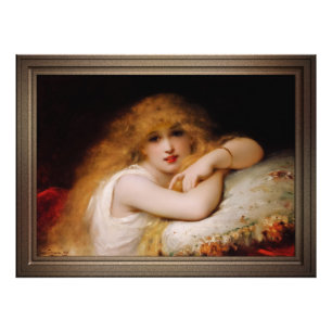 A Young Woman of Leisure by Pierre Coomans Photo Print