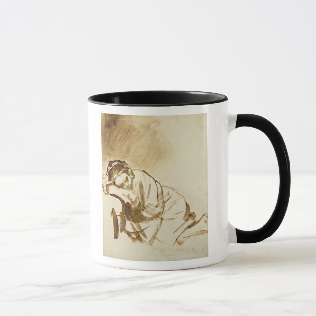 A Young Woman Sleeping  c.1654 Mug (Right)