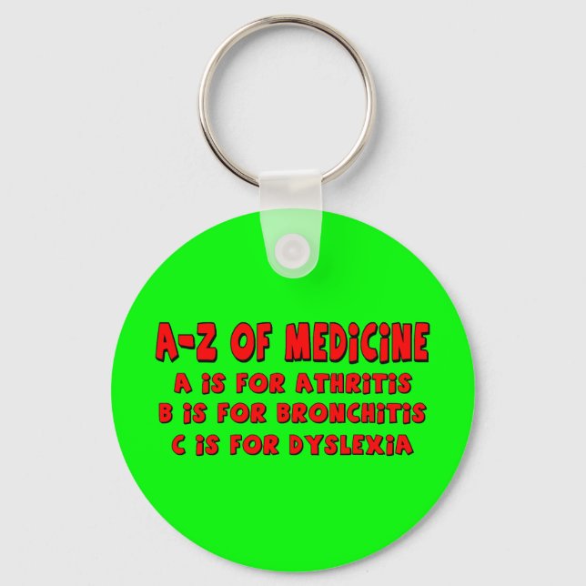 A-Z of Dyslexia Key Ring (Front)