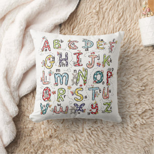 A - Z Rabbits, Butterflies, Fairies & Flowers  Cushion