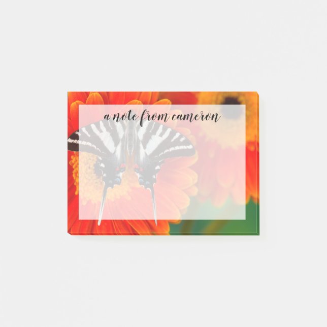 A Zebra Swallowtail Butterfly Post-it Notes (Front)