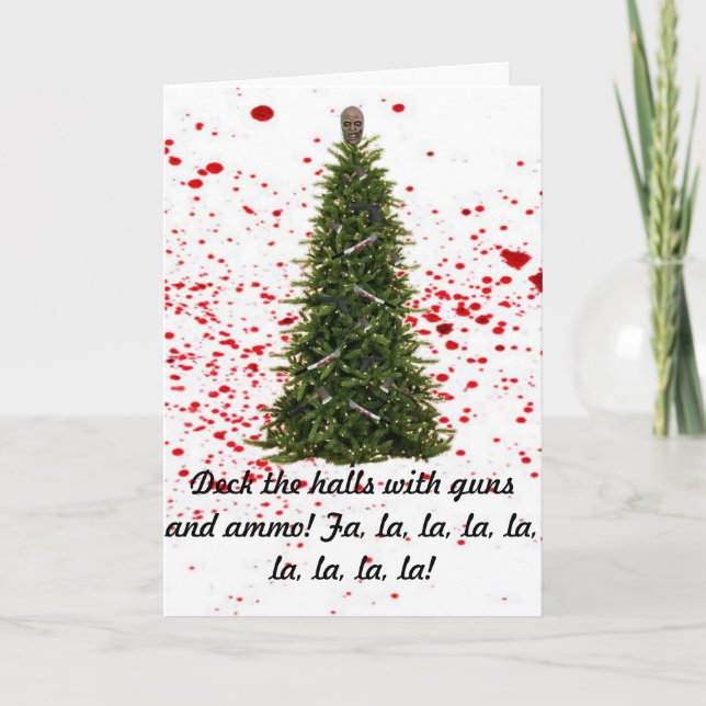 A Zombie-Free Holiday Season card (Front)