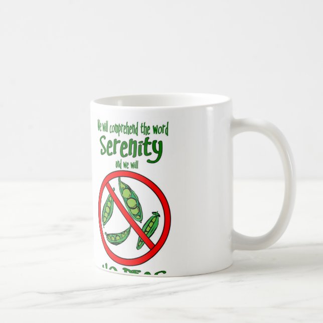 AA 12 Steps “No Peas” 12 oz. Mug (Right)