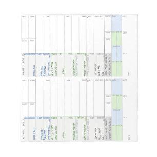 AA B787 Notes Card Pad
