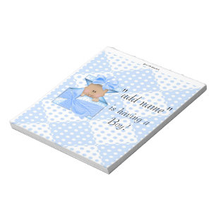 AA Baby Shower Candy Bar Wrapper Party Favour Notepad
