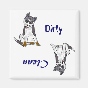 AA- Dirty Paws Dishwasher Magnet