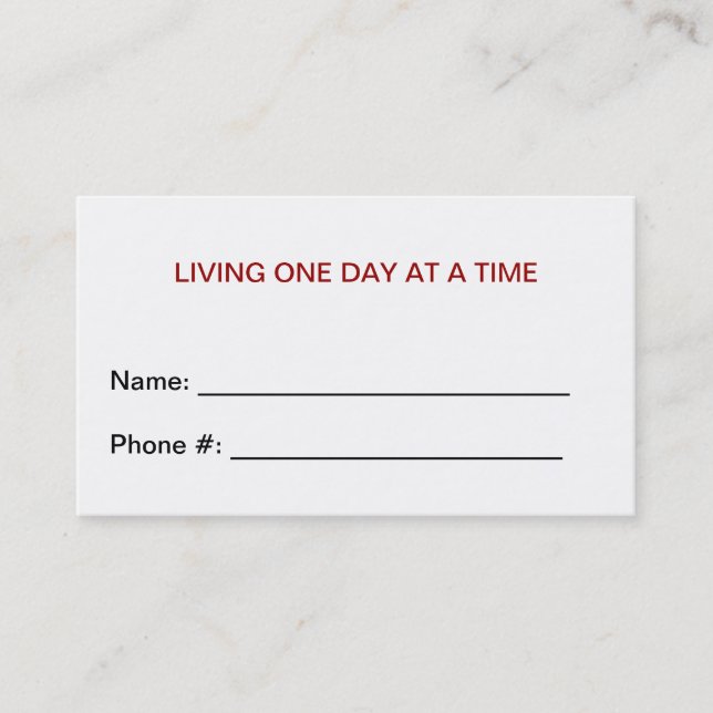 AA Fellowship Cards (Front)