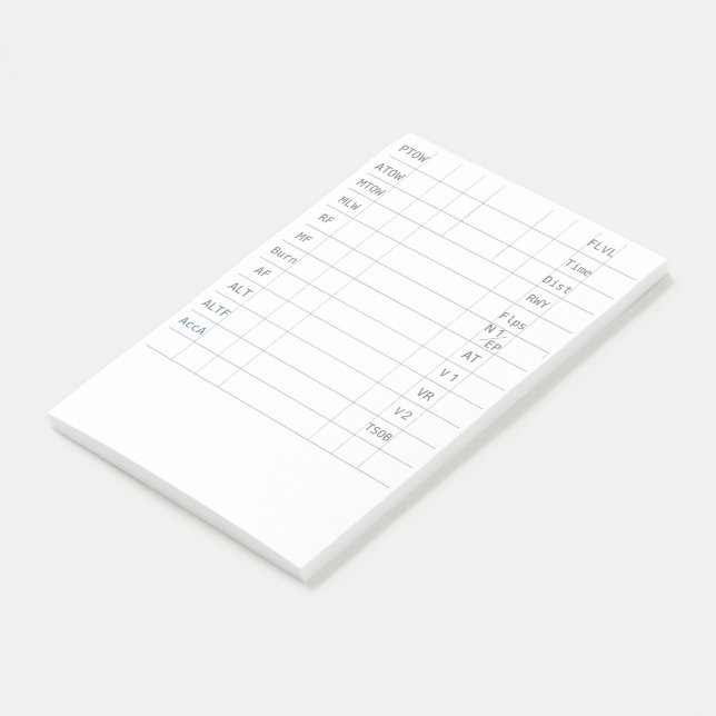 AA Flight Deck Sticky Pad 1 Post-it Notes (Angled)