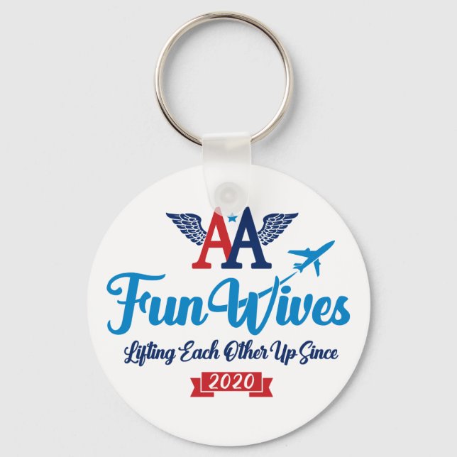 AA Fun Wives Logo Key Ring (Front)