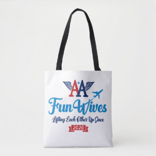 AA Fun Wives Logo Tote Bag