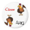 AA- Funky Rooster Dishwasher Magnet