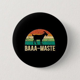 Aa-maste Yoga Lover Spiritual Meditation Goat Lady 6 Cm Round Badge