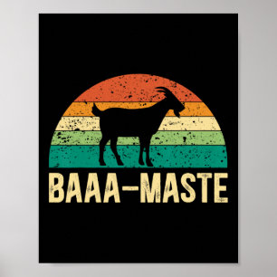 Aa-maste Yoga Lover Spiritual Meditation Goat Lady Poster