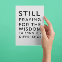 AA NA Hilarious Serenity Prayer Message Card 