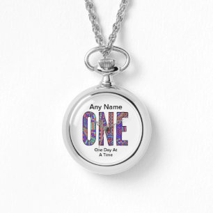 AA One Year Sober personalised keepsake gift ODAAT Watch
